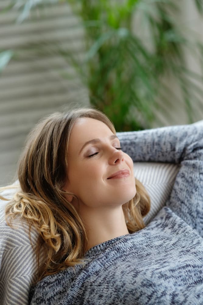 relaxed person image